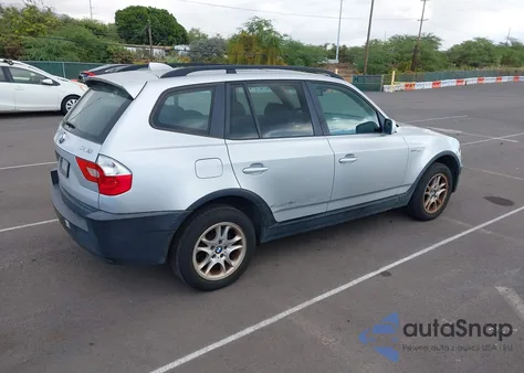 2005 BMW X3 2.5I from USA, damaged, VIN WBXPA73445WC49138
